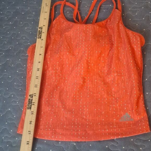 Adidas Women's Orange Tank Top size small - Picture 2 of 5